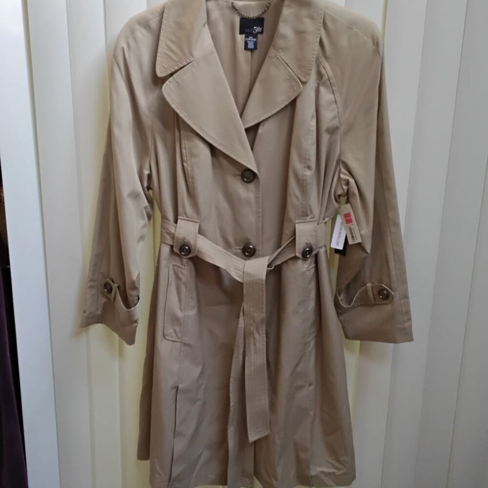 EAST 5TH WOMENS PLUS 3X TAN TREMCH COAT NWT